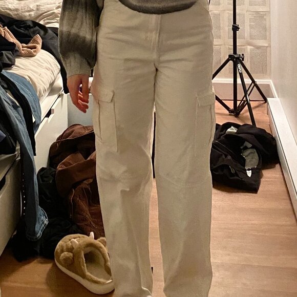 White Cargo Pants - Picture 8 of 8